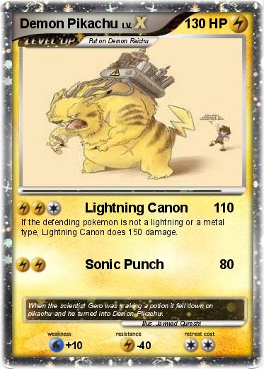 Pokemon Demon Pikachu