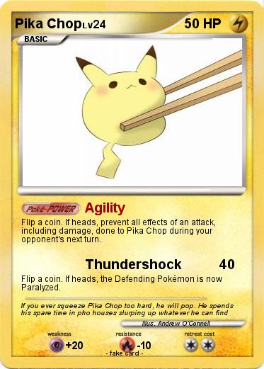 Pokemon Pika Chop