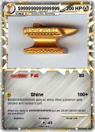 Pokemon $999999999999999