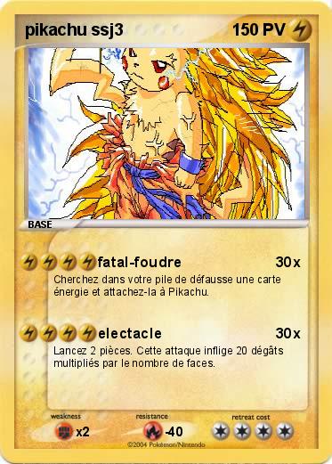 Pokemon pikachu ssj3