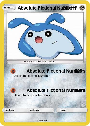Pokemon Absolute Fictional Numbers