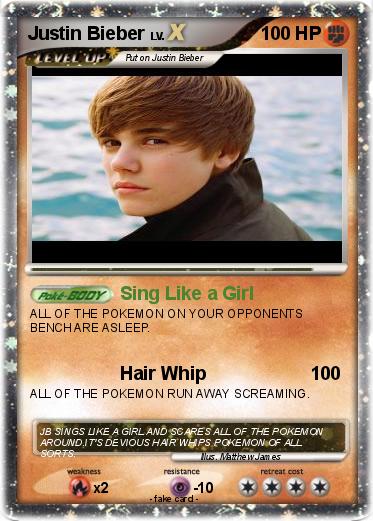 Pokemon Justin Bieber