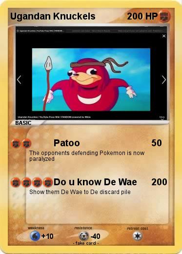Pokemon Ugandan Knuckels