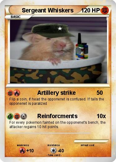Pokemon Sergeant Whiskers