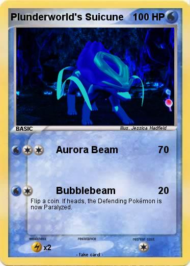 Pokemon Plunderworld's Suicune