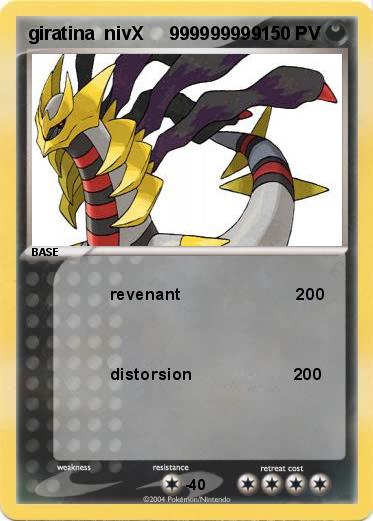 Pokemon giratina  nivX     999999999