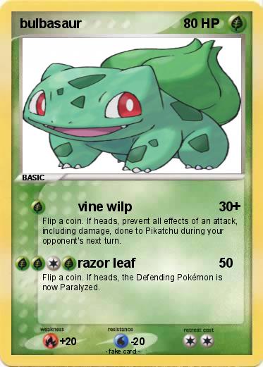 Pokemon bulbasaur