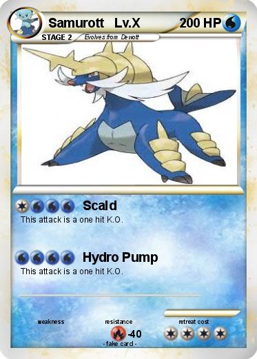 Pokemon Samurott   Lv.X