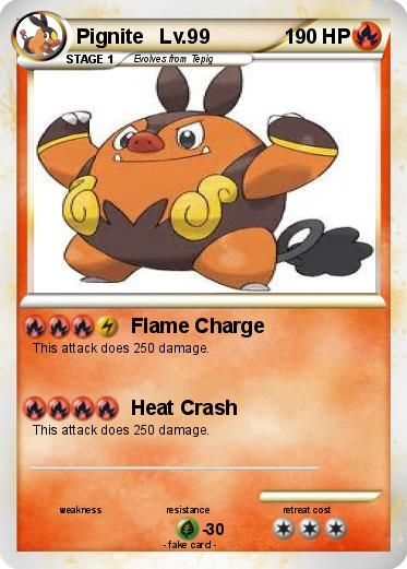 Pokemon Pignite   Lv.99