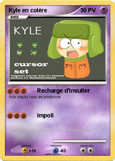 Pokemon Kyle en colère