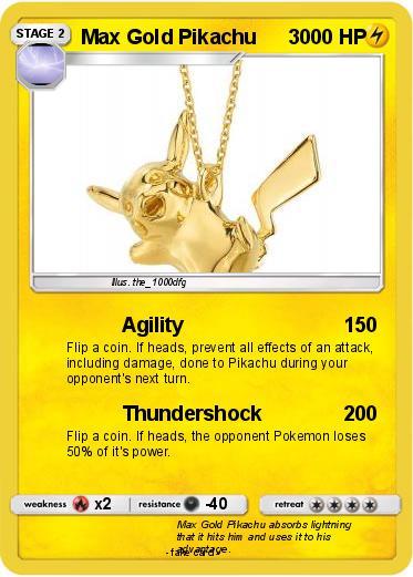 Pokemon Max Gold Pikachu