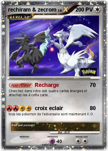 Pokemon rechiram & zecrom