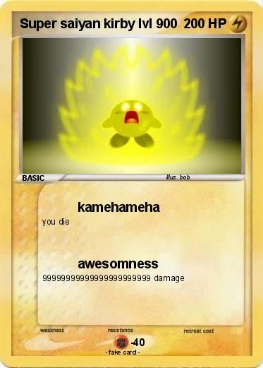 Pokemon Super saiyan kirby lvl 900
