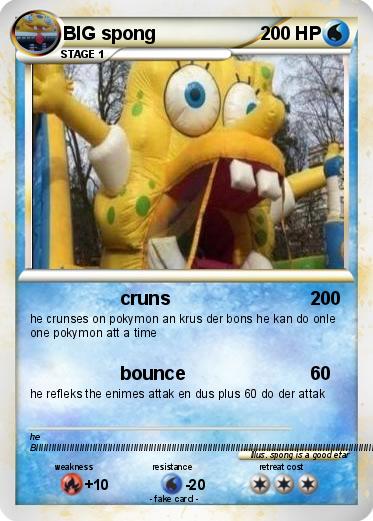 Pokemon BIG spong