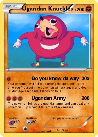 Pokemon Ugandan Knuckles