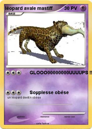 Pokemon léopard avale mastiff