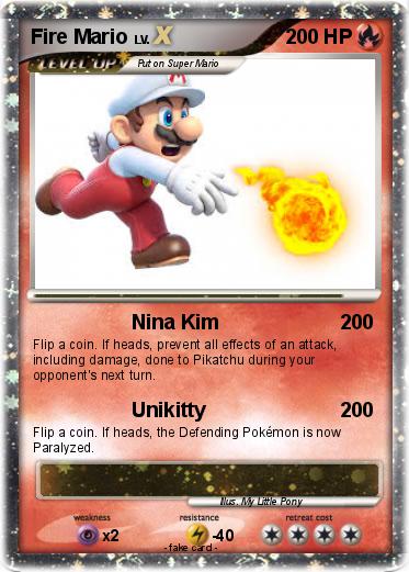 Pokemon Fire Mario