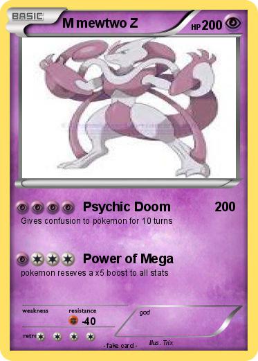 Pokemon M mewtwo Z