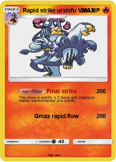 Pokemon Rapid strike urshifu VMAX