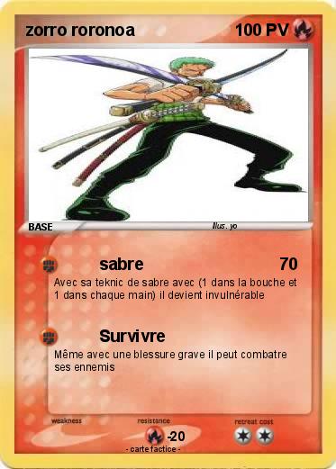 Pokemon zorro roronoa