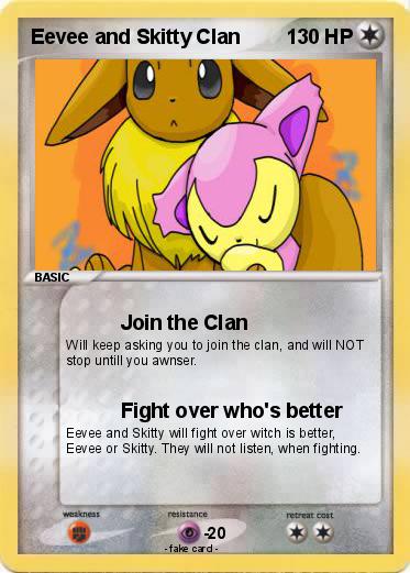 Pokemon Eevee and Skitty Clan