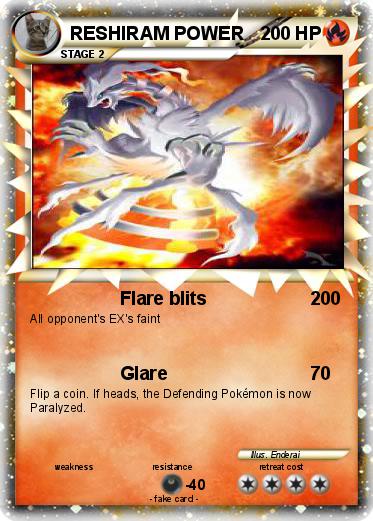 Pokemon RESHIRAM POWER