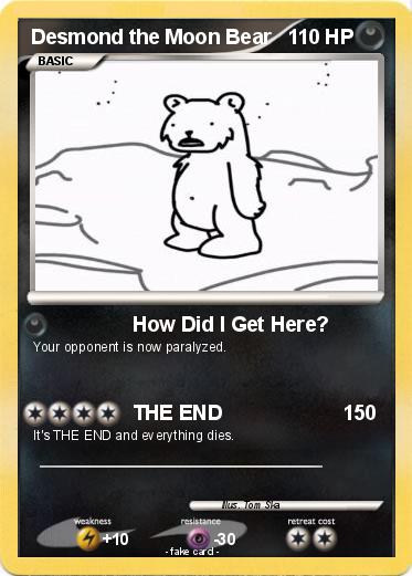 Pokemon Desmond the Moon Bear