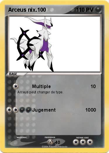 Pokemon Arceus nix.100