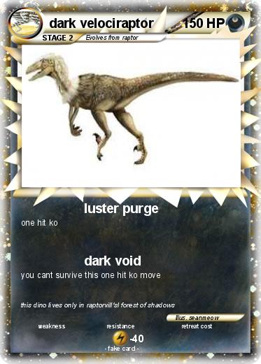 Pokemon dark velociraptor