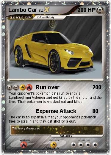 Pokemon Lambo Car