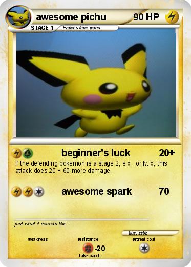 Pokemon awesome pichu
