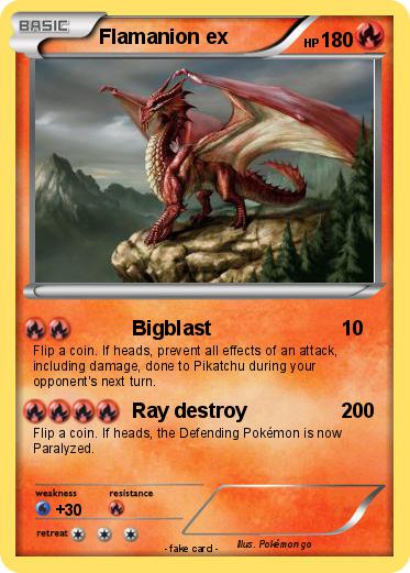 Pokemon Flamanion ex