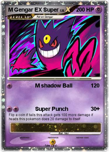 Pokemon M Gengar EX Super