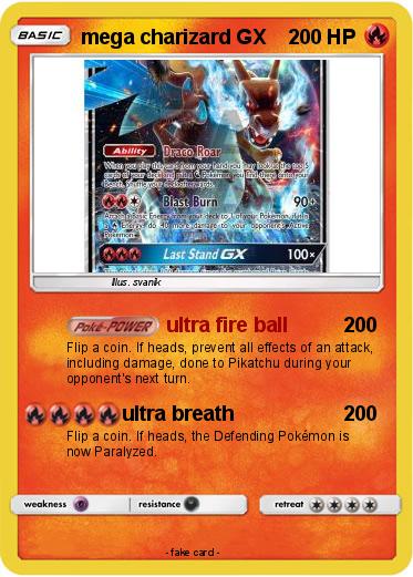 Pokemon mega charizard GX
