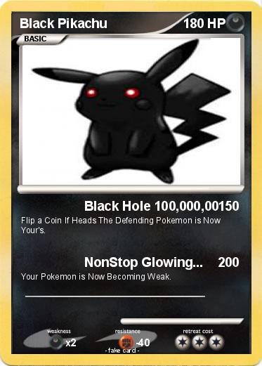 Pokemon Black Pikachu