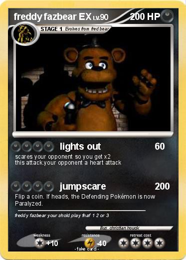 Pokemon freddy fazbear EX