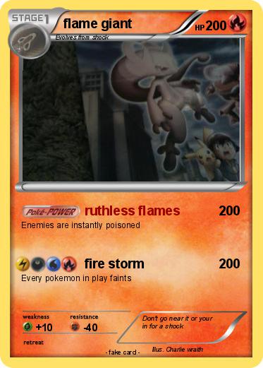 Pokemon flame giant