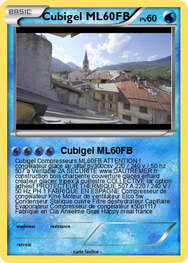 Pokemon Cubigel ML60FB