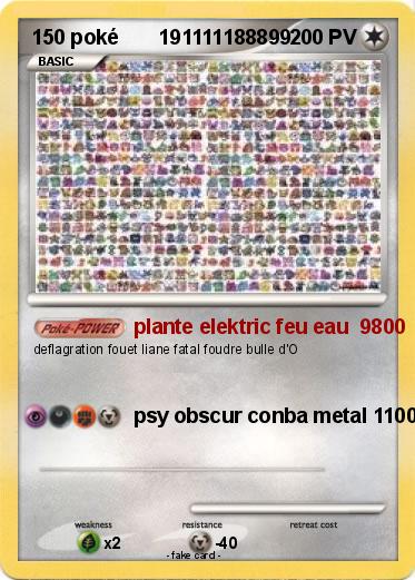 Pokemon 150 poké       191111188899