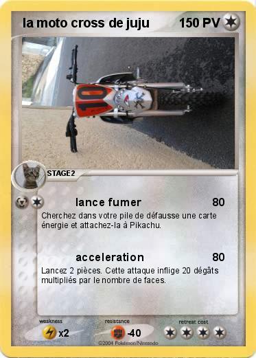 Pokemon  la moto cross de juju