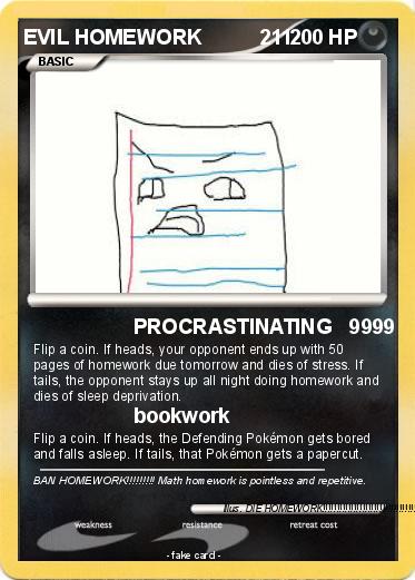 Pokemon EVIL HOMEWORK          211