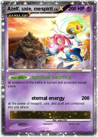 Pokemon Azelf, uxie, mespirit