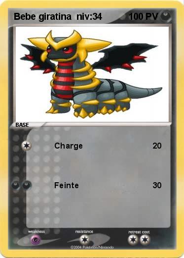 Pokemon Bebe giratina  niv:34