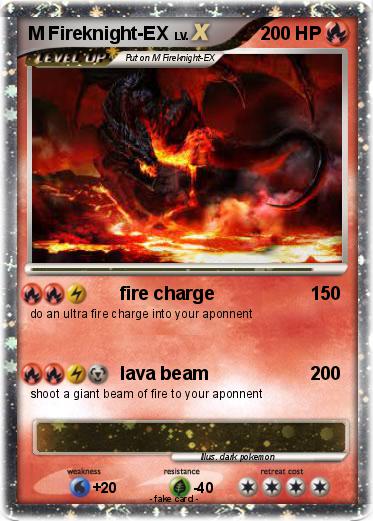 Pokemon M Fireknight-EX