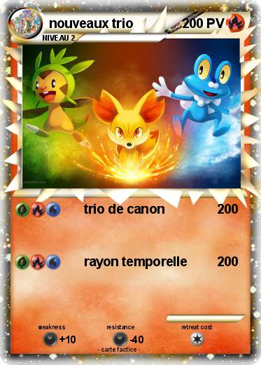 Pokemon nouveaux trio