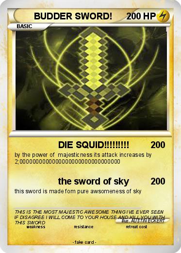 Pokemon BUDDER SWORD!