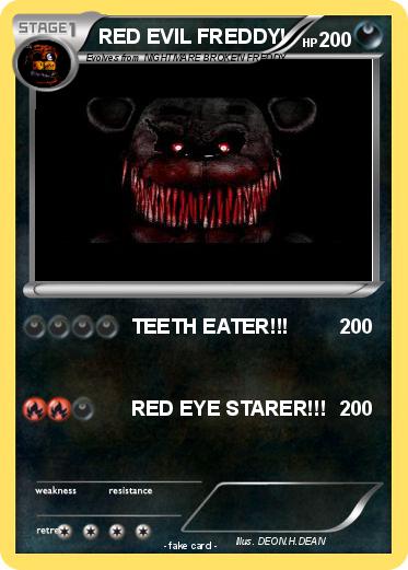Pokemon RED EVIL FREDDY!
