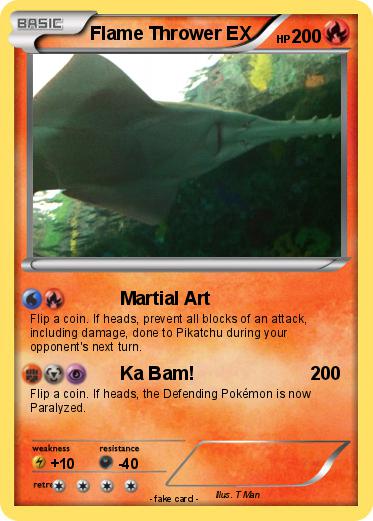 Pokemon Flame Thrower EX