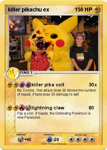 Pokemon killer pikachu ex