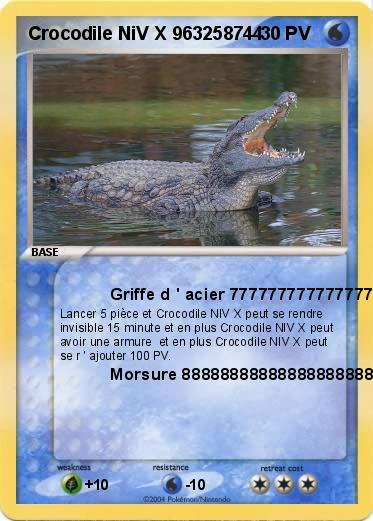 Pokemon Crocodile NiV X 963258744